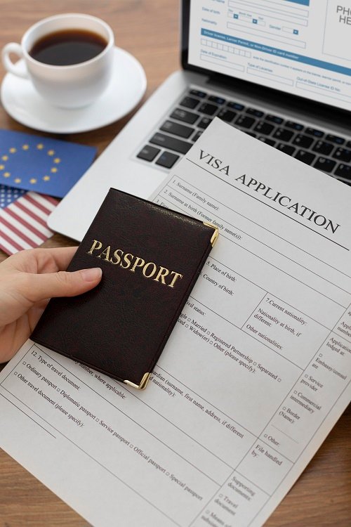 visa-application-composition-with-europe-america-flag